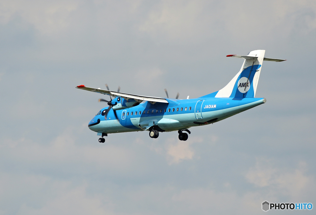 「はれー」天草エアラインATR42-600 来た〜あ