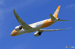 「あおいそら」 scoot 787-9 9V-OJF 出発です