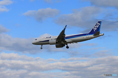  「晴れ」 ANA A320-271N JA212A Landing