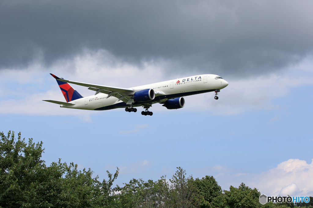 「青が好き」DELTA A350-941 N503DN Landing