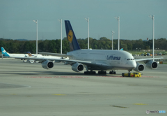 「あおぞら」ミュンヘン空港のエアバスA380（６４０）