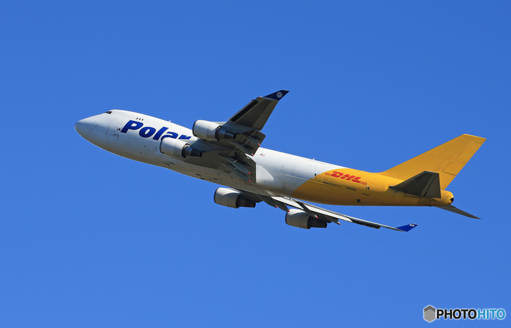 「群青」 POLAR 747-400 N452PA 飛ぶ