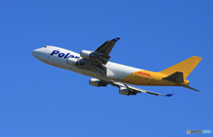 「群青」 POLAR 747-400 N452PA 飛ぶ