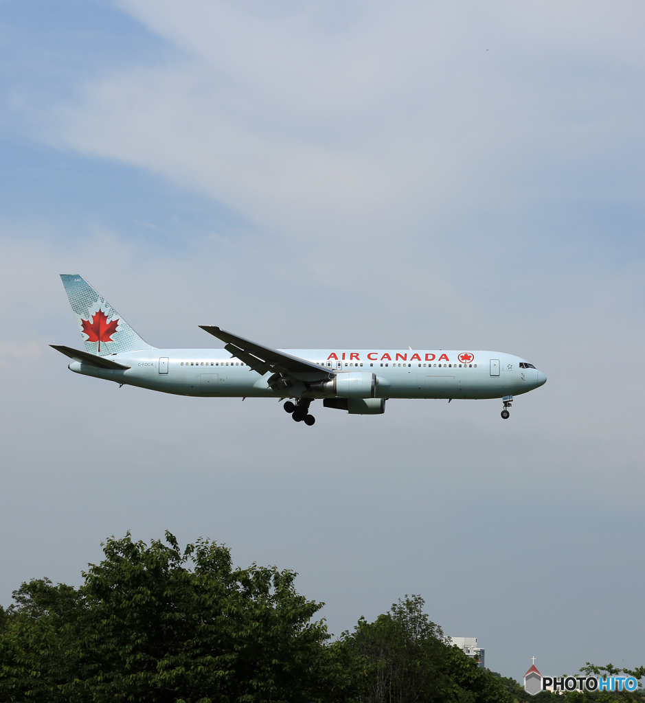 「良い天気」 AIR CANADA 767-375 C-FOCA来た～