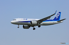 「青色」 ANA A320-271N neo JA212A 着地前