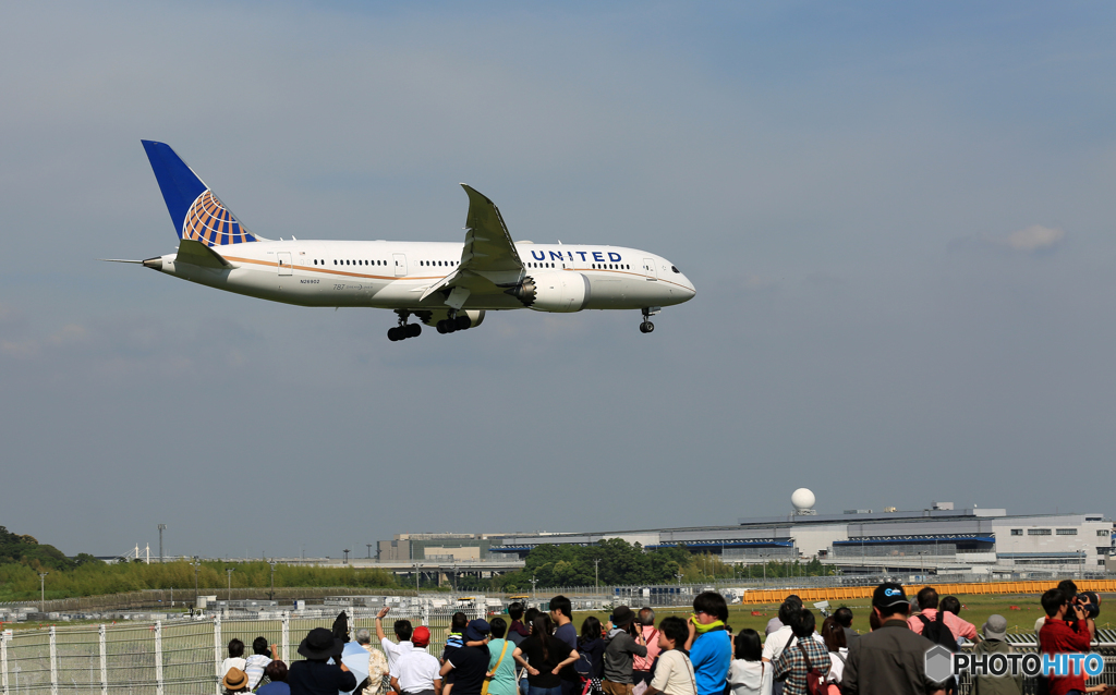 「青色」 United 787-8 N26902 Landing