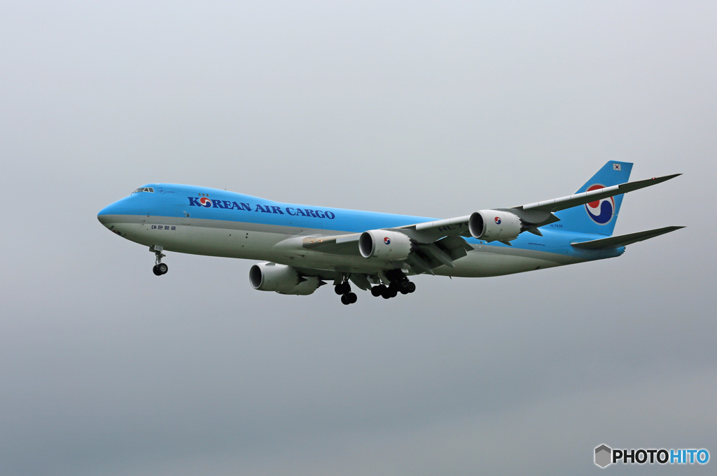 「雲」 Korean Cargo 747-8B5 HL7639 Landing