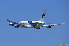 「青い空」が一番 Malaysia A380-841 9M-MNF出発