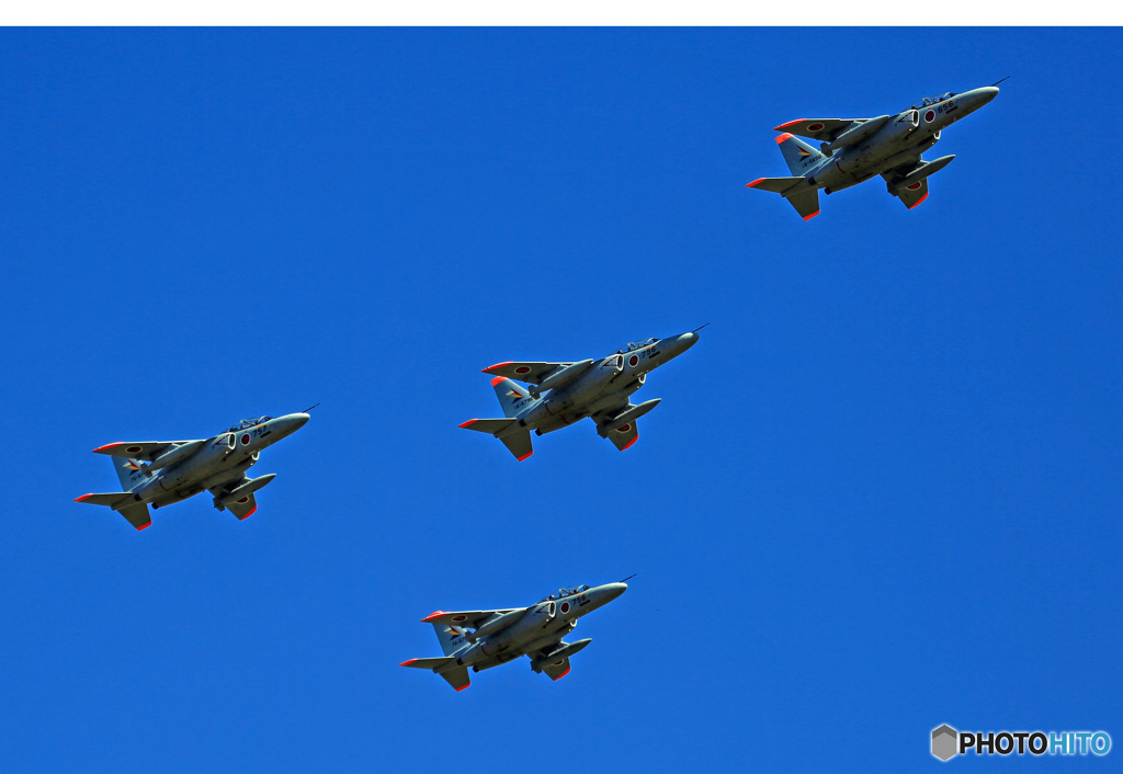☀　Kawasaki Ｔ－４  ｘ4　☀空がブルー　