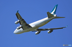 「青が好き」 Cathay Cargo 747-400 B-LIA 飛行