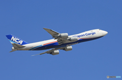 「すかい」 NCA 747-8KZF JA17KZ 飛び立ち
