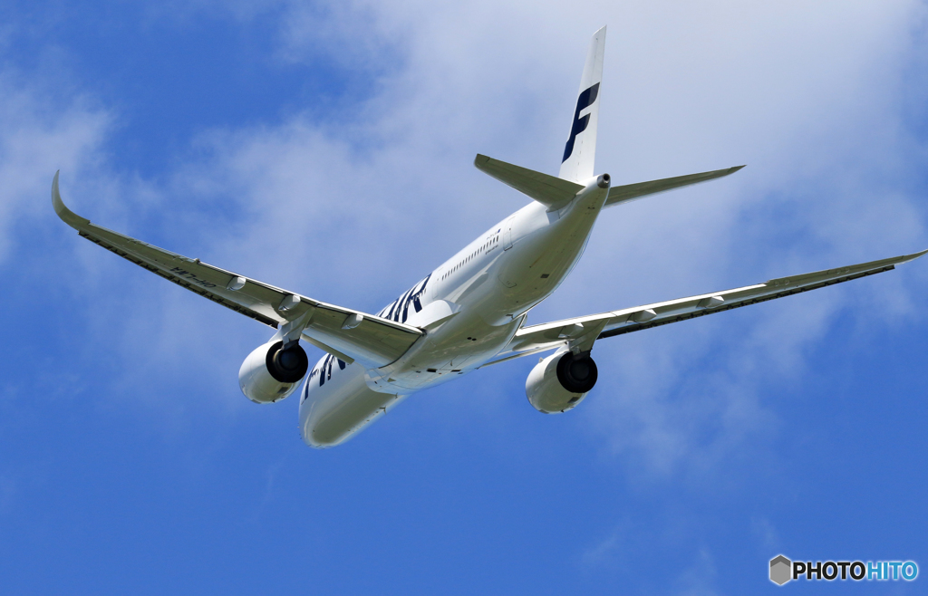 ☀「青い空」が一番 FINNAIR A350-941 OH-LWA 飛ぶ