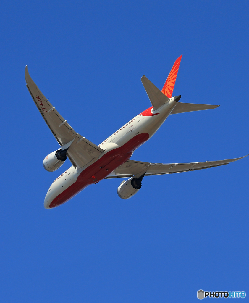 「SKY」 Air India 787-8 VT-NAA 飛行