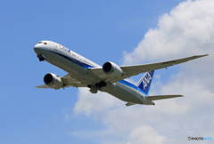 「良い空～」 ANA 787-9 JA872A 離陸