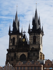 チェコ（９２３）プラハの大きな教会       