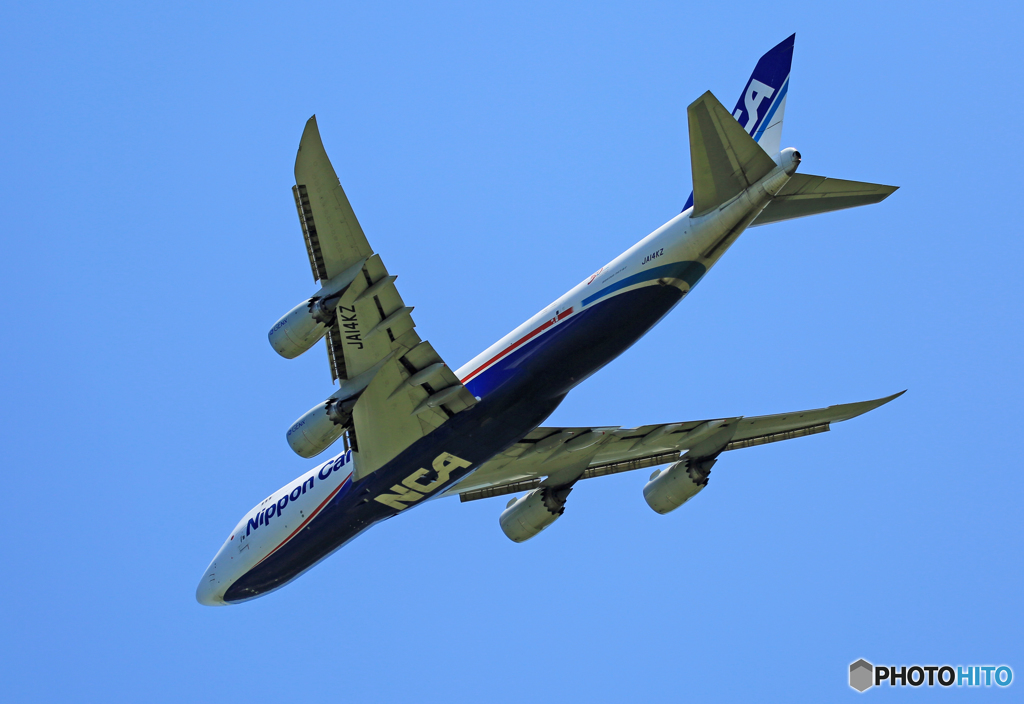 「良い空～」 NCA 747-8KZF JA14KZ Takeoff