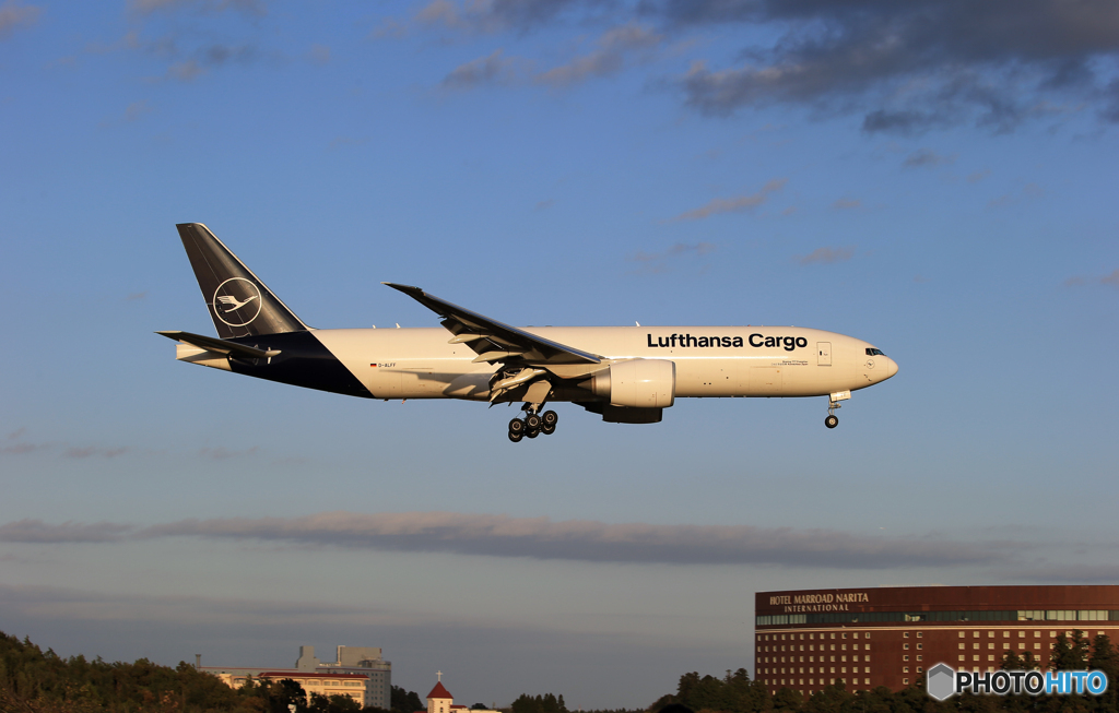 ☀「あおぞら」Lufthansa 777-FBT D-ALFF   到着