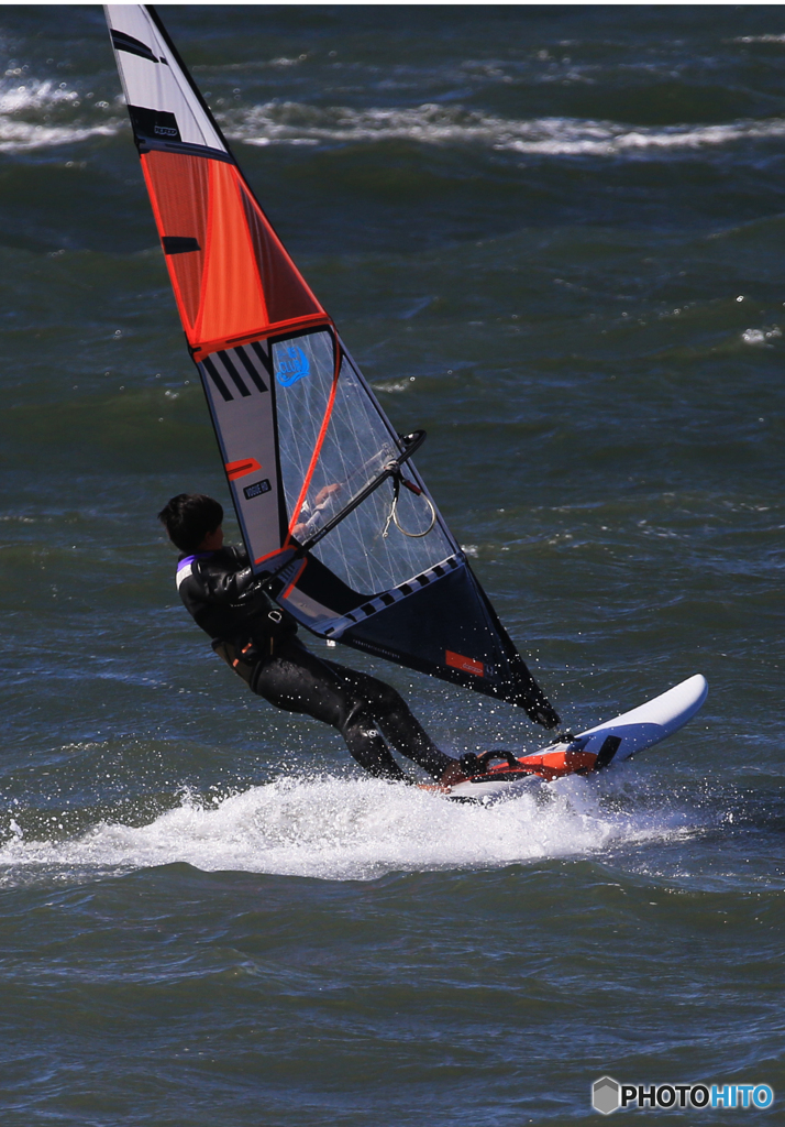 「良い空～」速すぎる・ウインドサーフィン