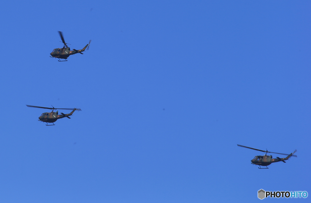 「青色」飛来！　JGSDF ヘリ　ブラックホーク　UH-60JA 