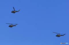 「青色」飛来！　JGSDF ヘリ　ブラックホーク　UH-60JA 