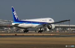 「群青色」ANA 777-381 JA732A Landing 