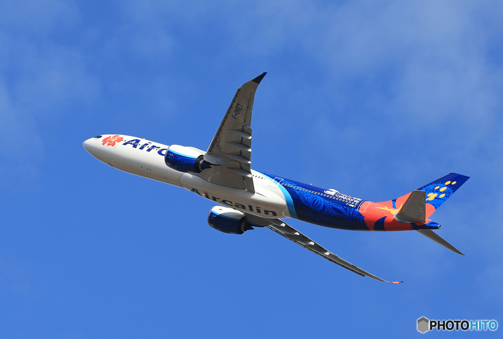 「SKY」Air Calin A330-941 F-ONET  飛び立ち