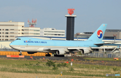 「群青」KOREAN 747-400 HL7605 飛びます
