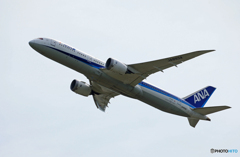「良い空～」ANA 787-9 JA893A  飛び立ち
