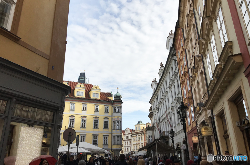 チェコ（５３１）プラハの街並みを歩く　