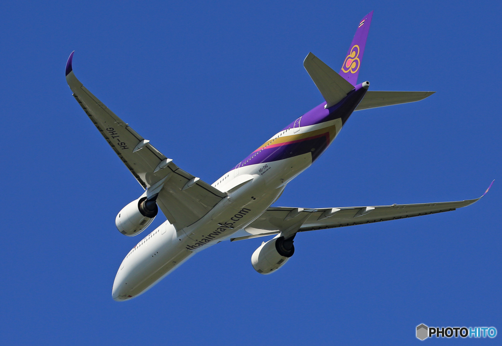 「良い天気」 Thai A350-941 HS-THG Takeoff