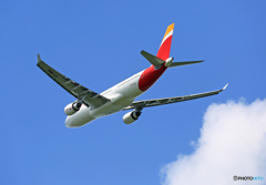 「青い空」が一番 IBERIA A330-202 EC-MNK離陸