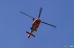 「蒼空」千葉消防ヘリコプター　飛来する　JA03CF