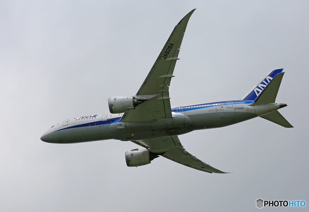 「良い空～」 ANA 787-8 JA828A 離陸