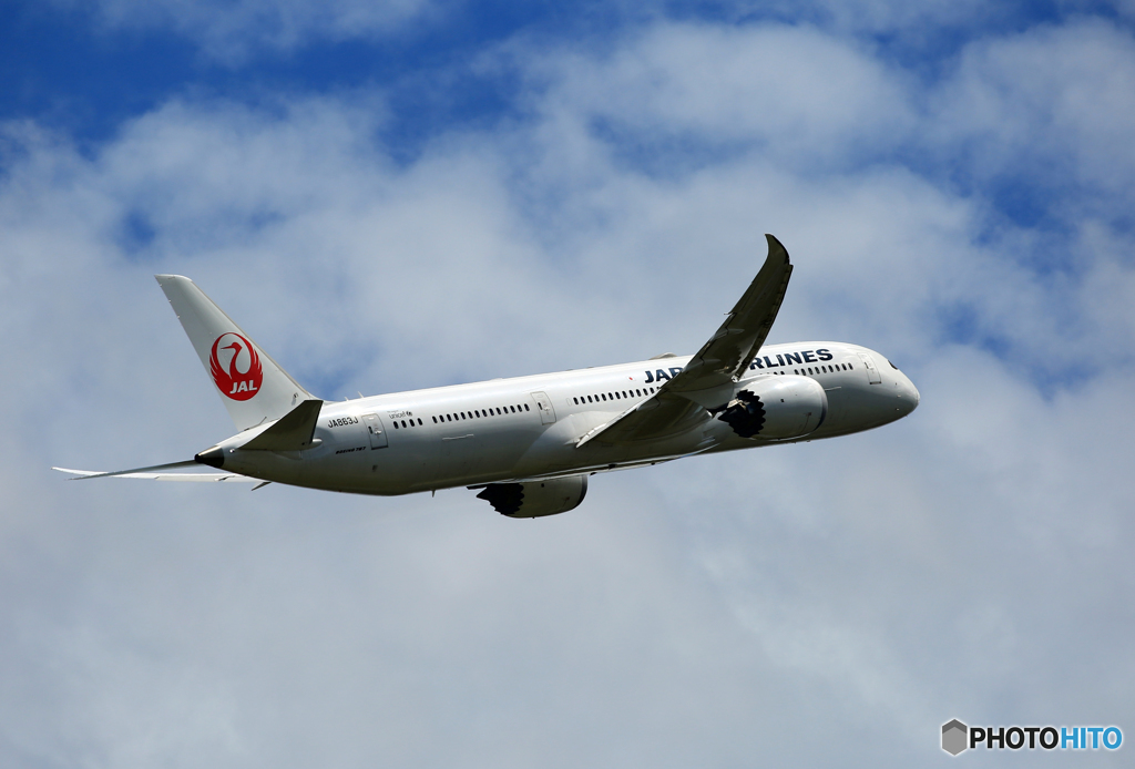 「あおいそら」 JAL 787-9 JA863J 出発です