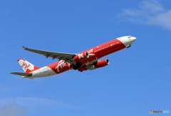 「ぶるー」 Air Asia A330 PK-XRC 出発です