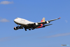「ぶるー」 Asiana 747-400 HL7421 Landing