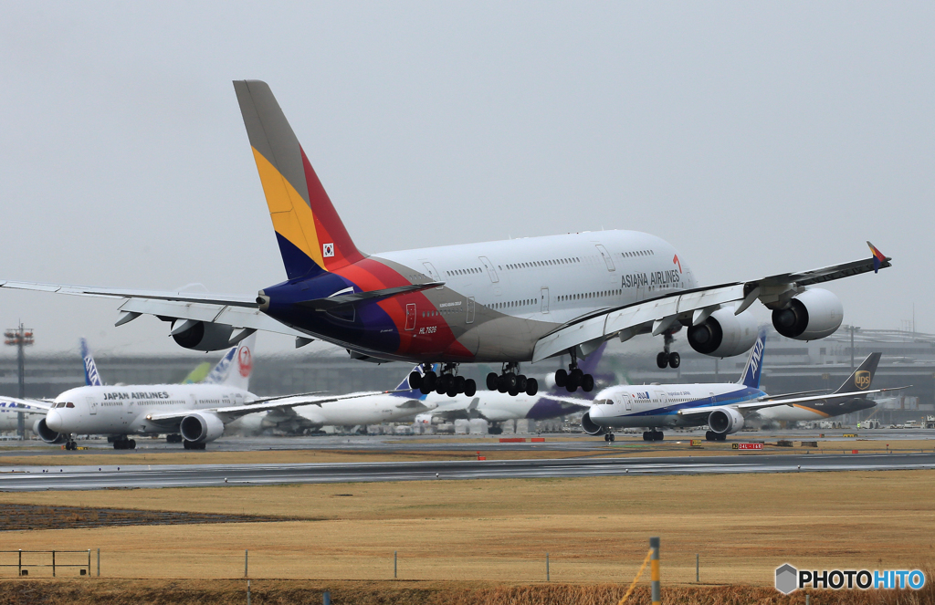 「良い空～」ASIANA A380-841 HL7626