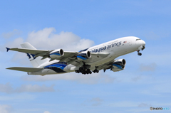 「すかい」 マレーシア航空 A380-841 9M-MNC 飛び立ちです