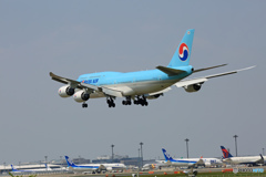 「はれ」 Korean 747-8 HL7636 Landing