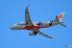 「ぶるー」Jetstar スパイダーマンA320-232 JA20JJ出発です