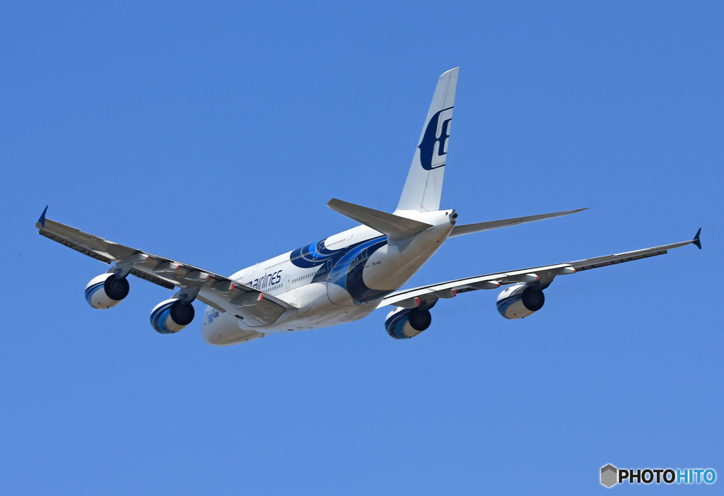 「すかい」Malaysira A380-841 Takeoff