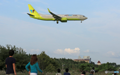 [青い空]Jin Air 737-8SH 私達もあれに乗りたいね