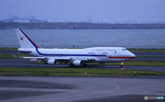 「令和」KOREAN　政府専用機 747-4B5 珍しい飛行機ですね。