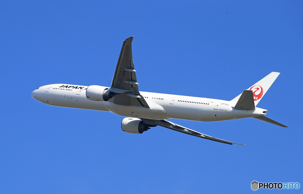 「SKY」JAL 777-346 JA733J Takeoff  