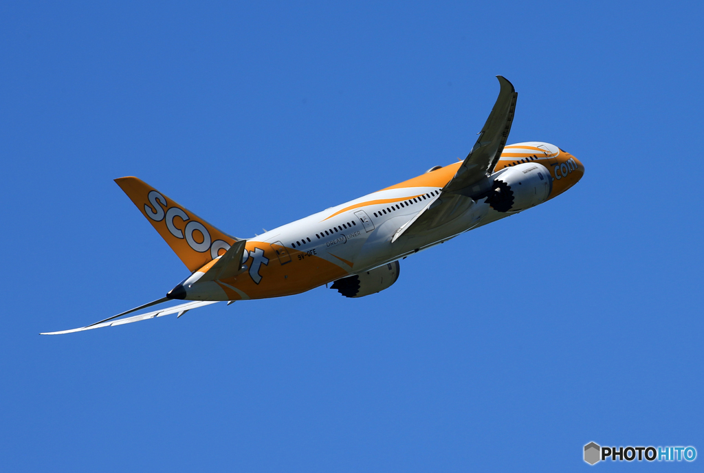 「そらー」SCOOT 787 9V-OFE 離陸