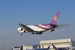 「青い空」が一番 Thai A380-841 HS-TUA 到着