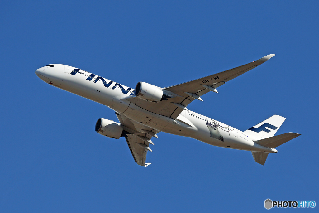 「賀正」 FINNAIR A350-941 OH-LWE 飛び立ちです