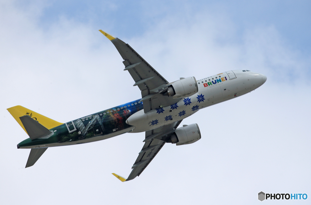 「はれ」 ロイヤルブルネイA320-251N V8-RBD Takeoff