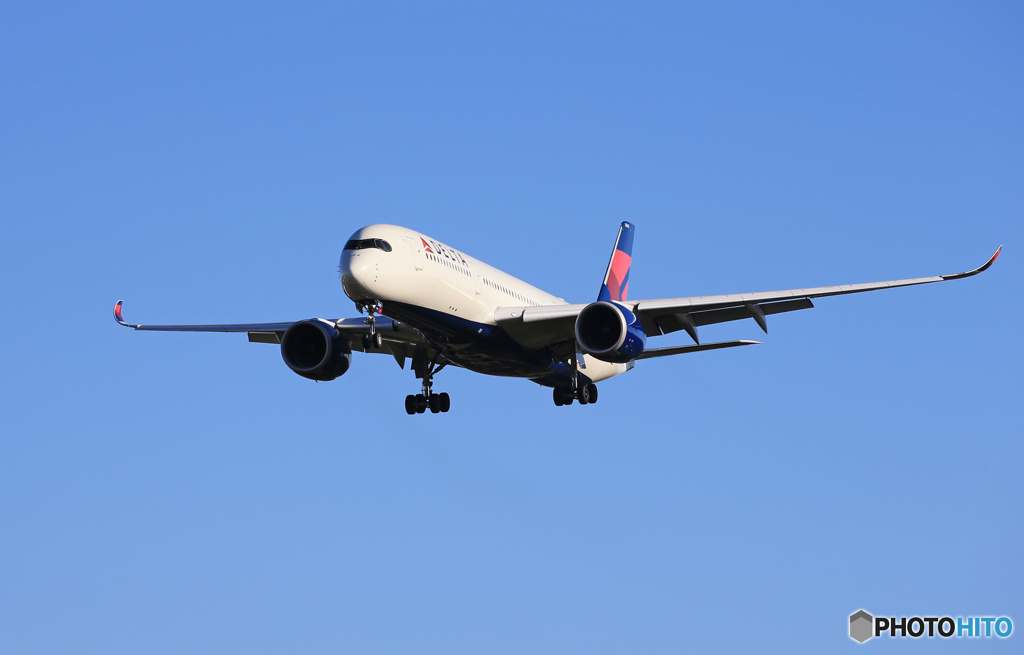 「あおぞら」DELTA A350-941 N503DN  到着です