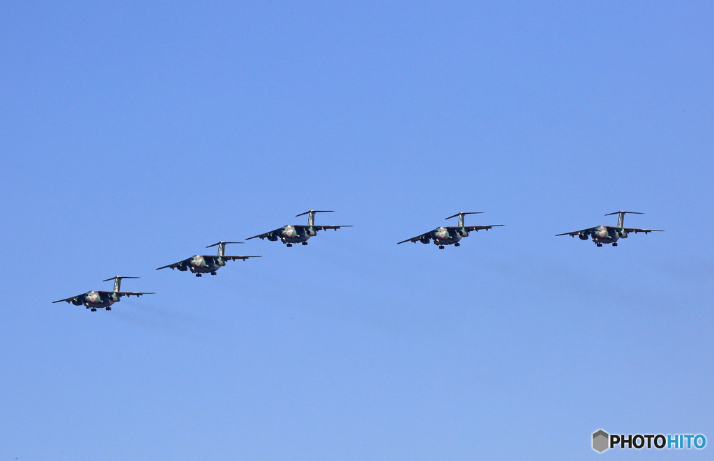 ☮ Kawasaki　C-1　編隊 ☮